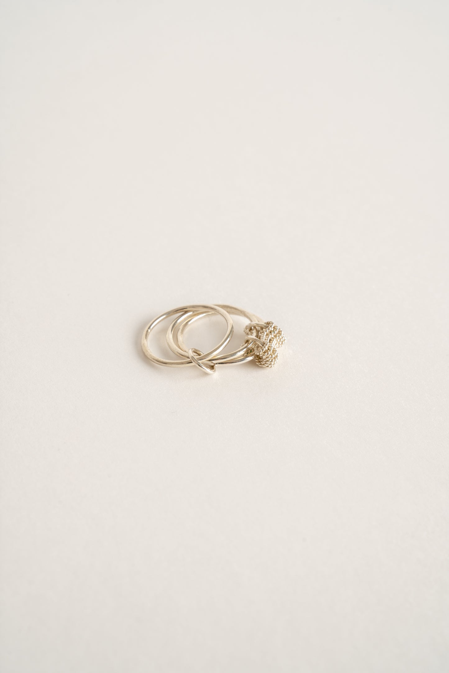 Ruth Leslie Recycled Sterling Silver Fidget Ring - 3 Bands