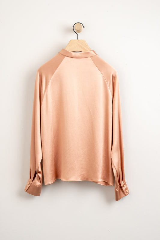 Curate & Rotate Alex Eagle Pink Silk Shirt