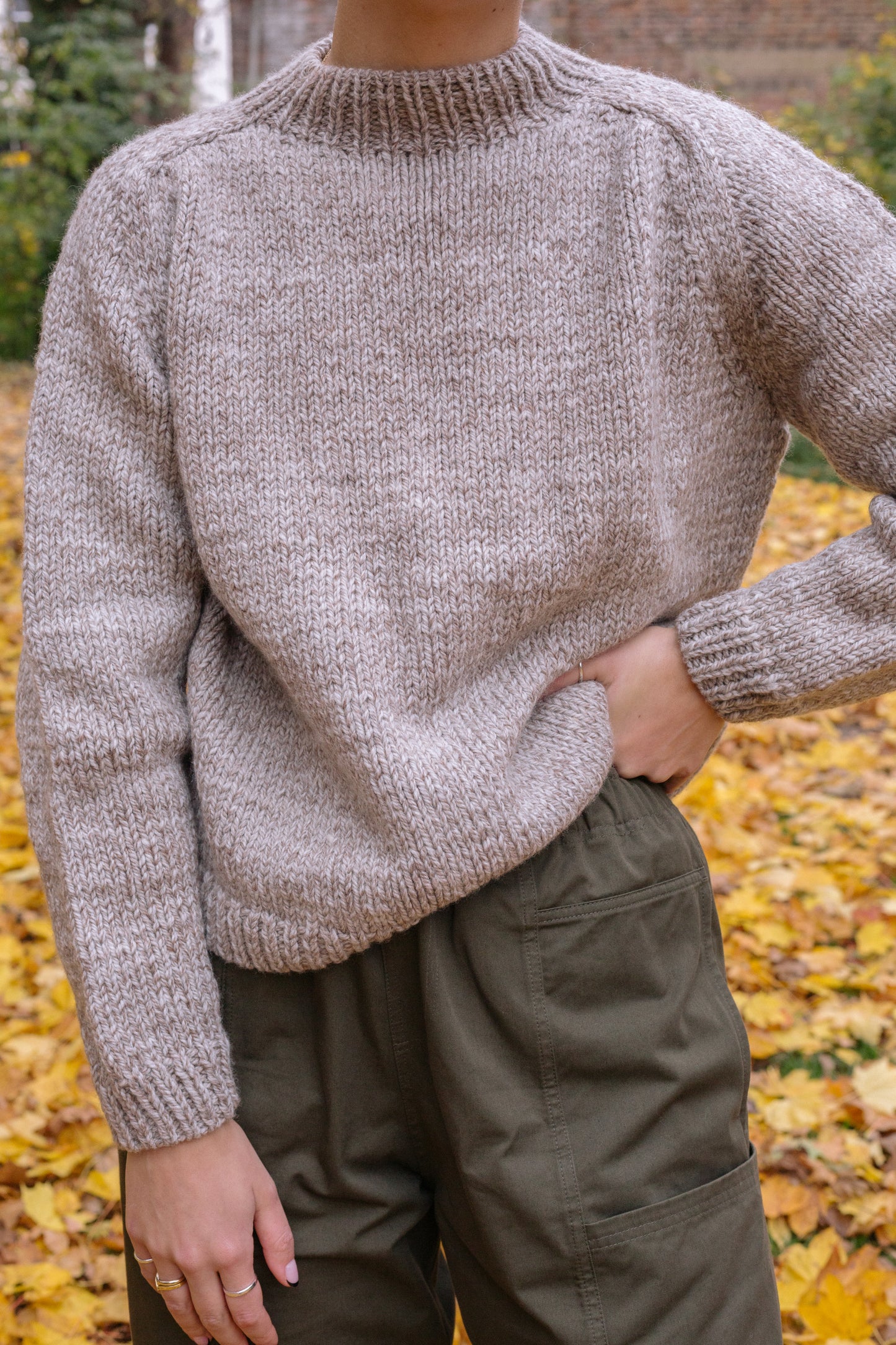 Ound Hand Knitted Molle Jumper Stone