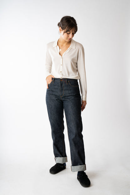 Denim Co. Cotton Peggy Selvedge Jeans