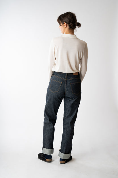 Denim Co. Cotton Peggy Selvedge Jeans