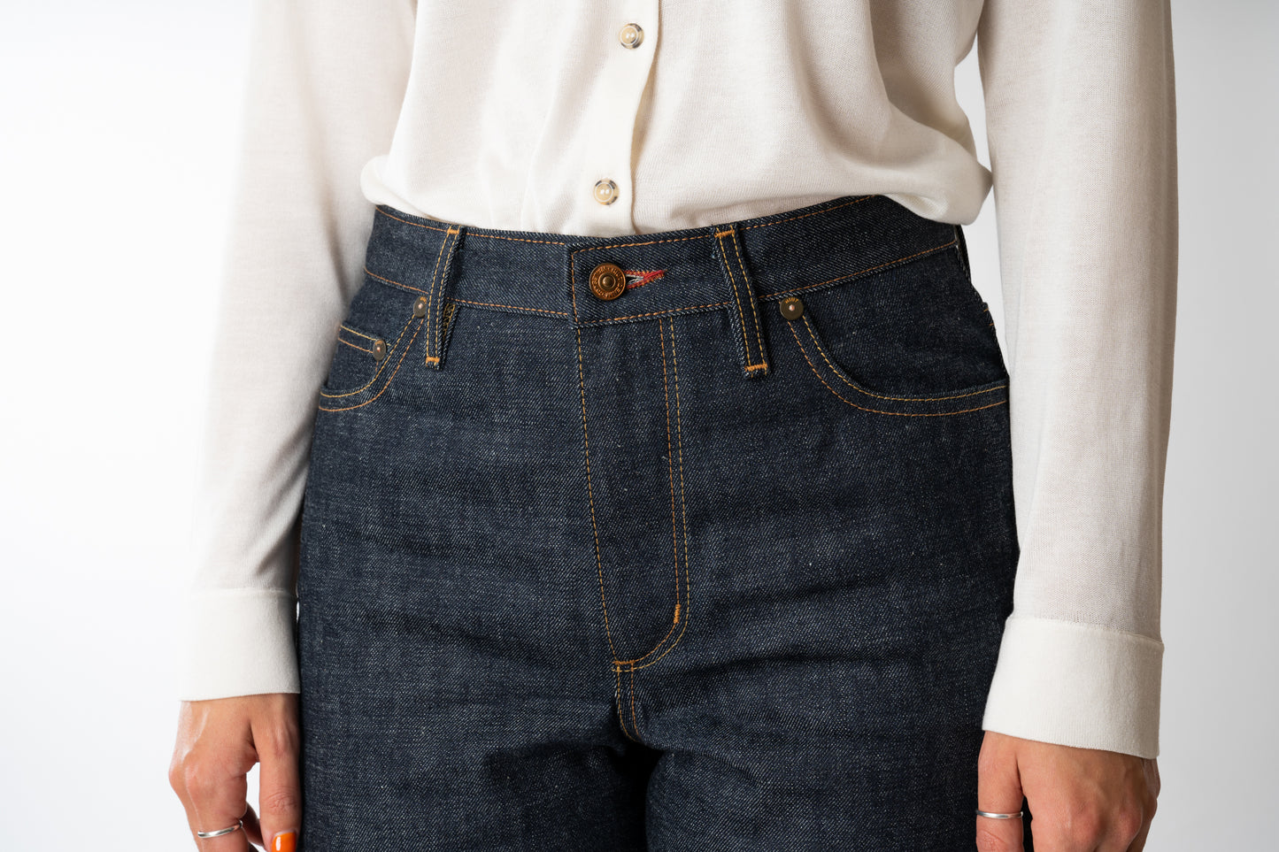Hiut Denim Co. Cotton Peggy Selvedge Jeans