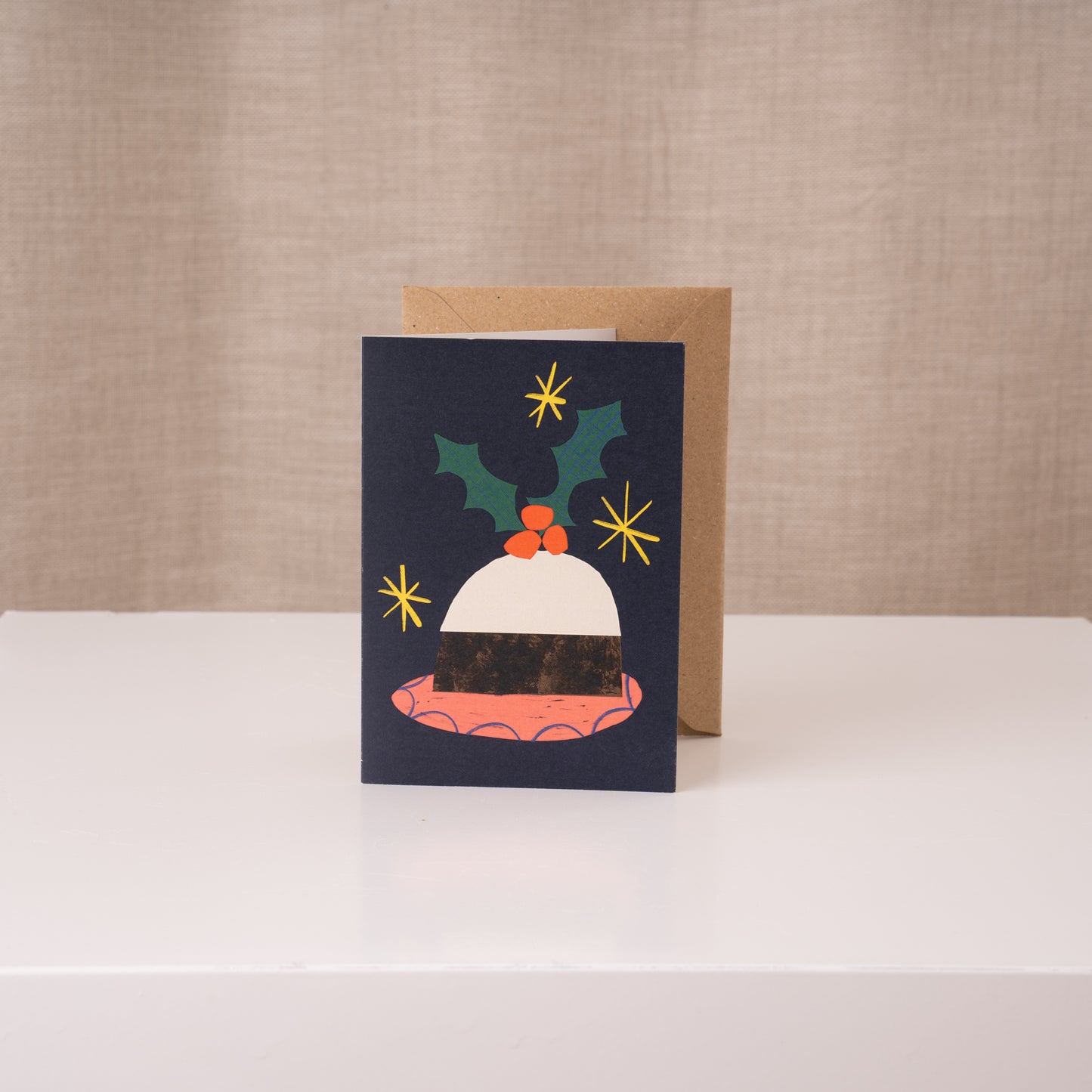Molly Bland Christmas Card 'Pudding'