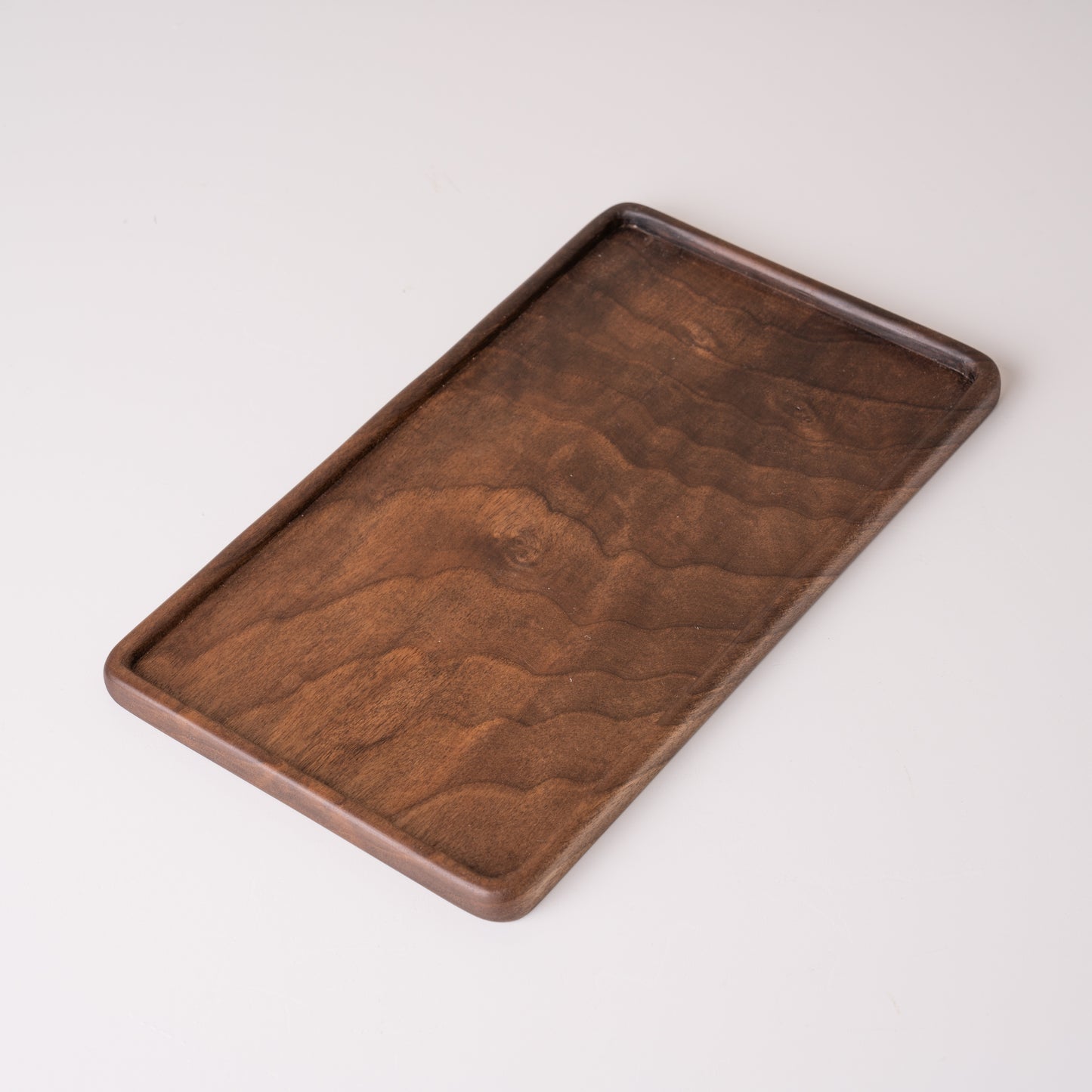 Yrhes Hand Carved Walnut Wood Tray