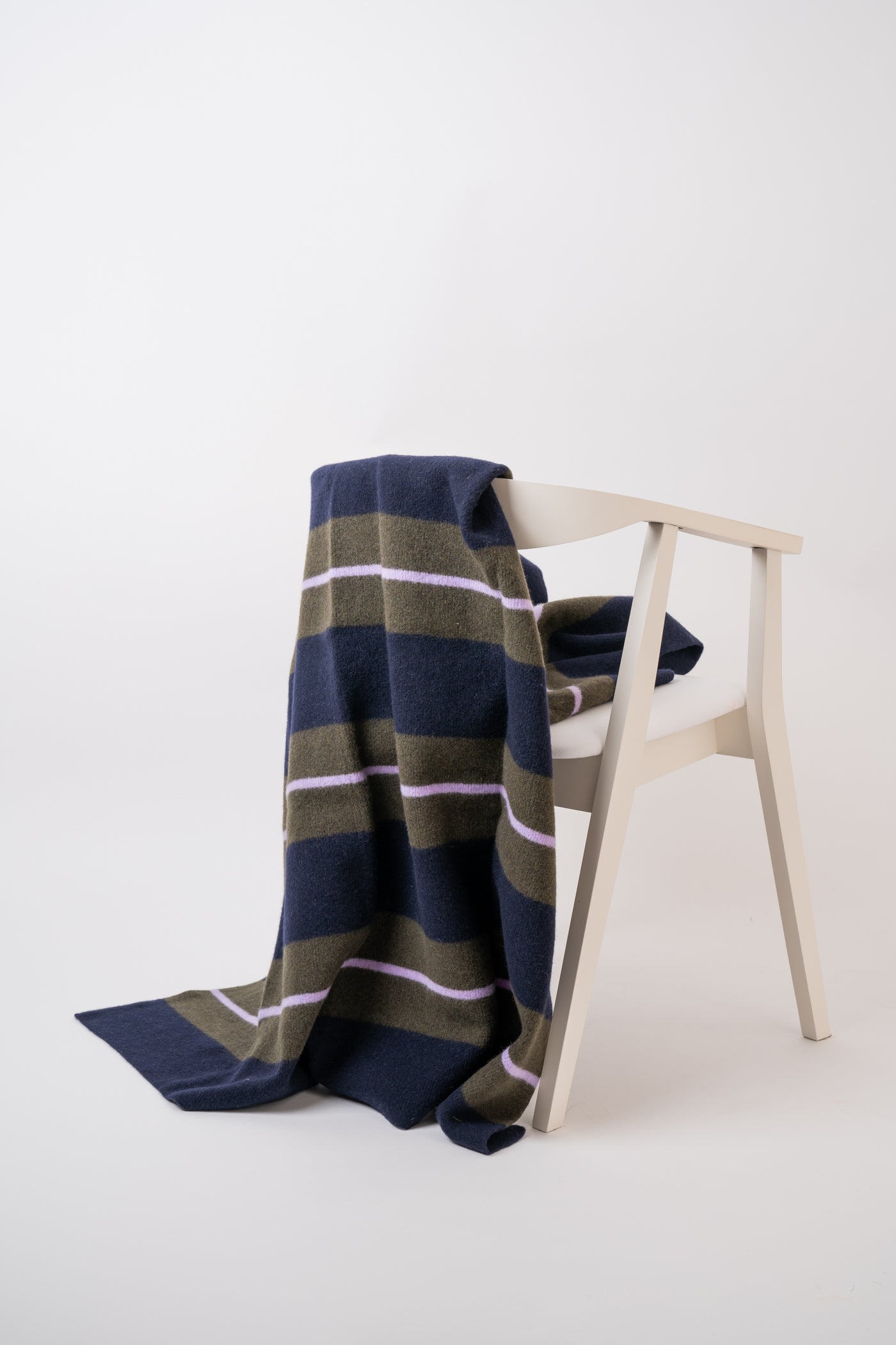 AWL Studio Ellsworth Blanket made from Knitted Deadstock Luxury Yarns