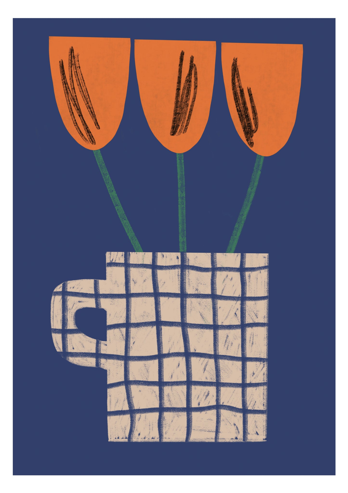 Molly Bland Print '3 Tulips'